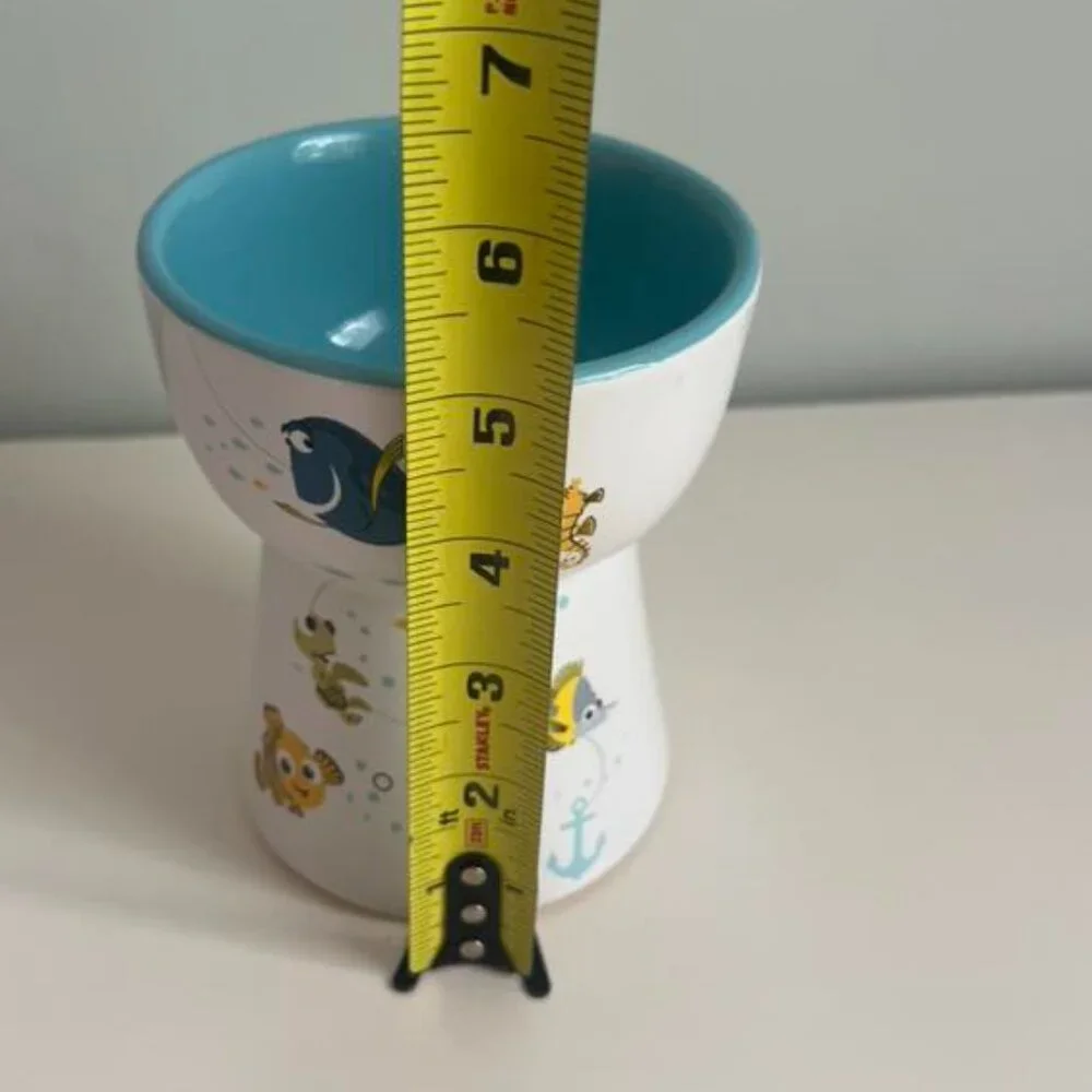 Finding Nemo Ceramic Cat Bowl Tall Chewy Ceramic Food Water Disney
